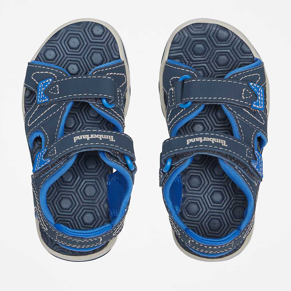 Kids' Timberland Adventure Seeker Sandals Navy/Blue | UAE-0721946