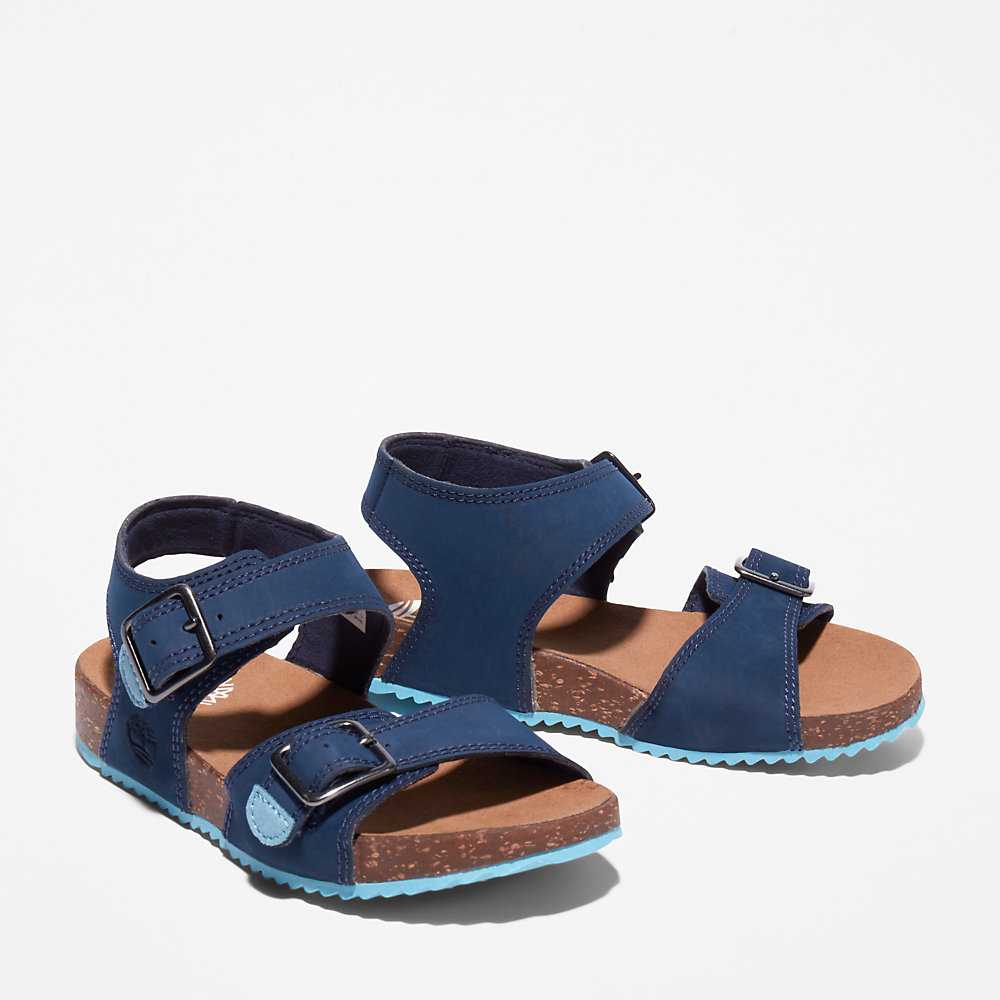 Kids' Timberland Castle Island Sandals Navy | UAE-8143795