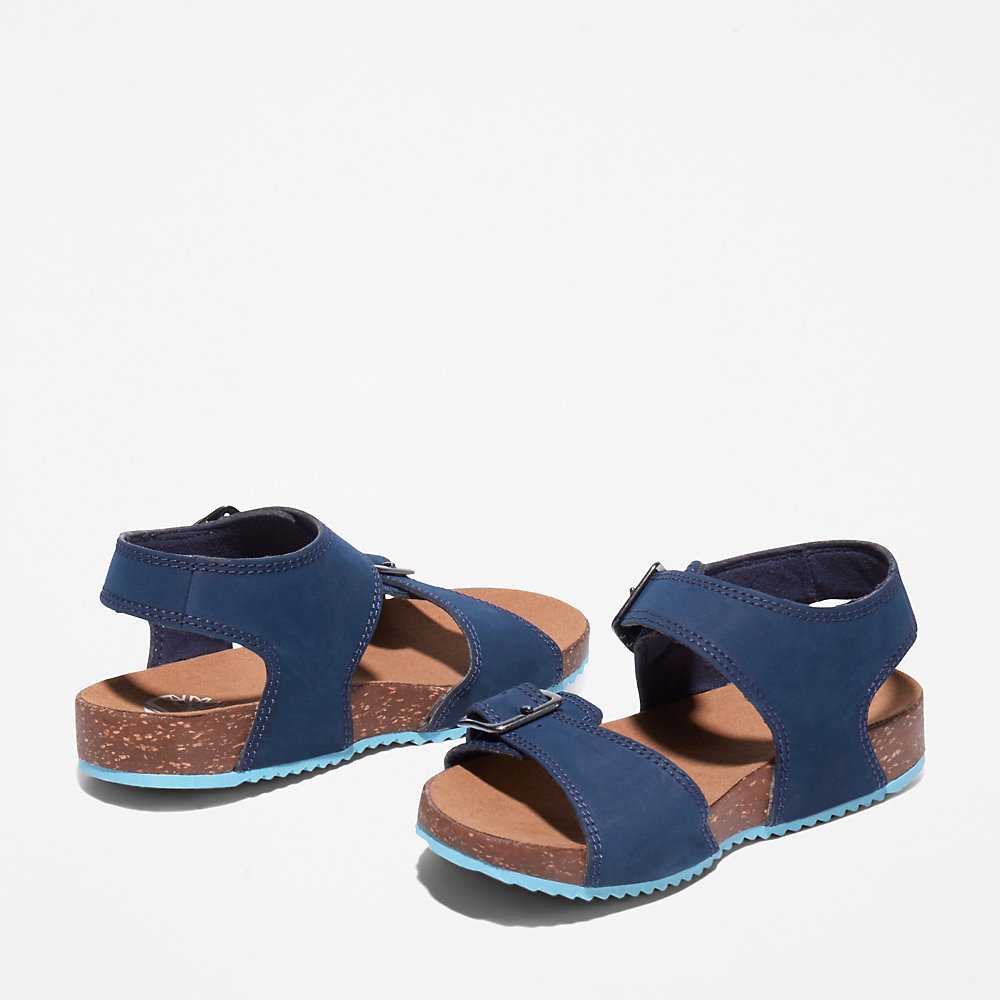 Kids' Timberland Castle Island Sandals Navy | UAE-8143795