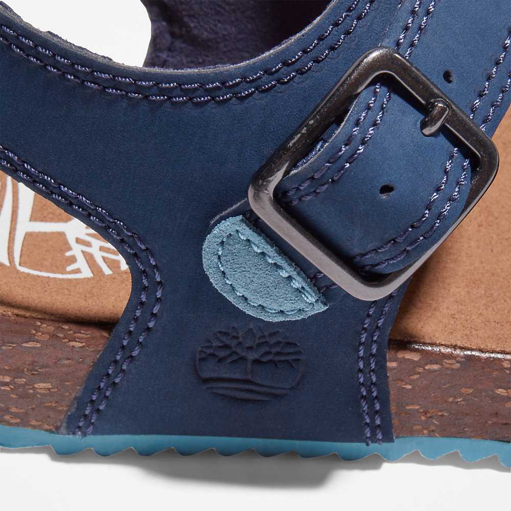 Kids' Timberland Castle Island Sandals Navy | UAE-8143795