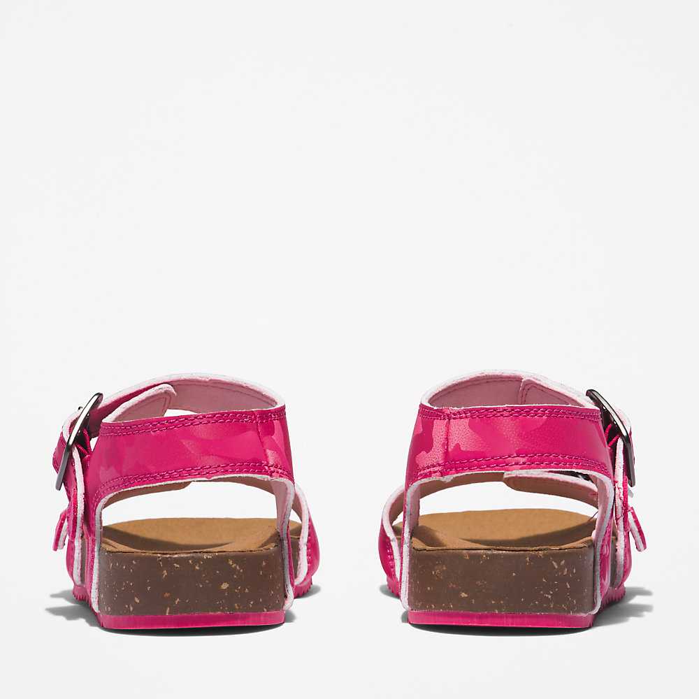 Kids' Timberland Castle Island Sandals Pink | UAE-7102958