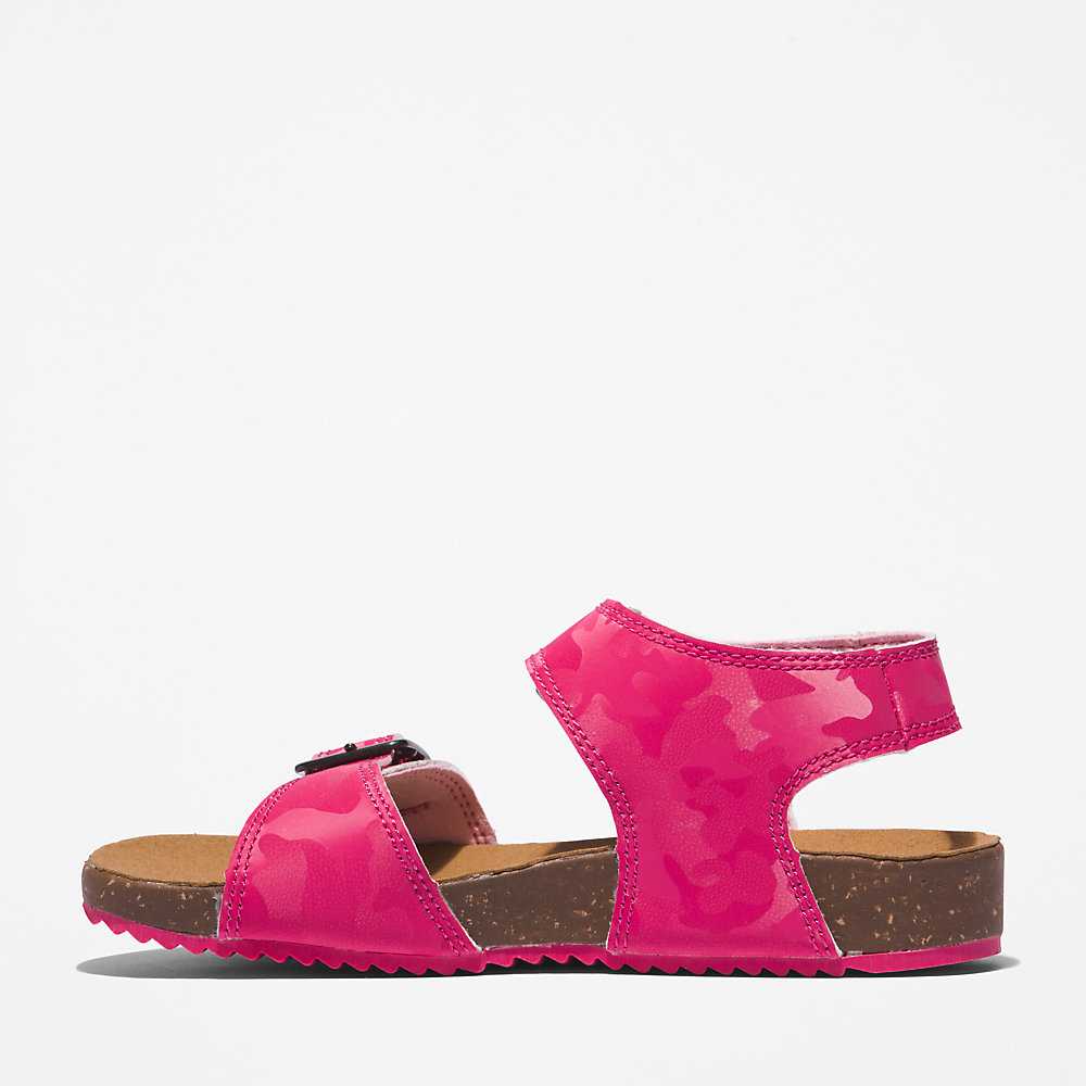 Kids' Timberland Castle Island Sandals Pink | UAE-7102958