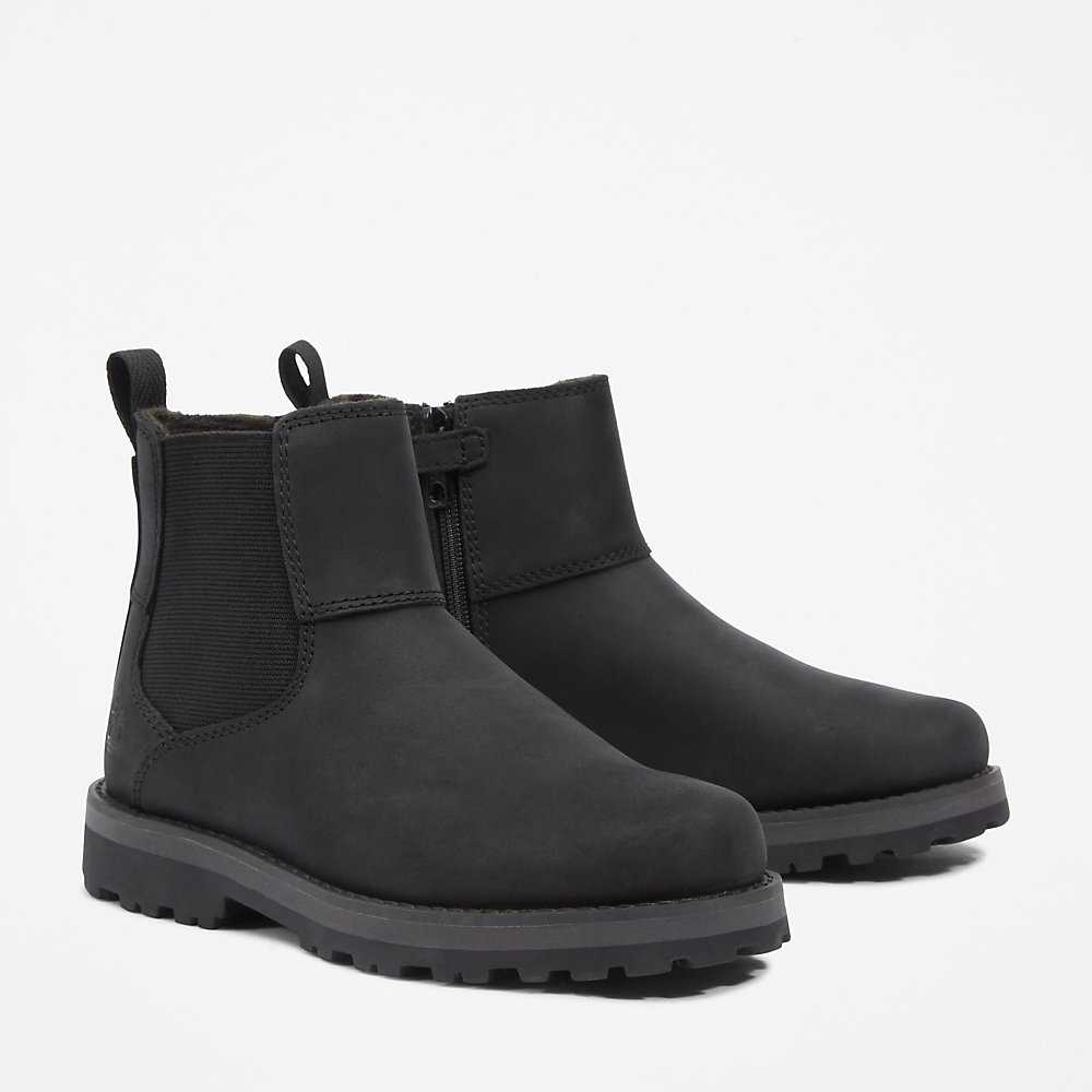 Kids' Timberland Courma Chelsea Boots Black | UAE-4219541