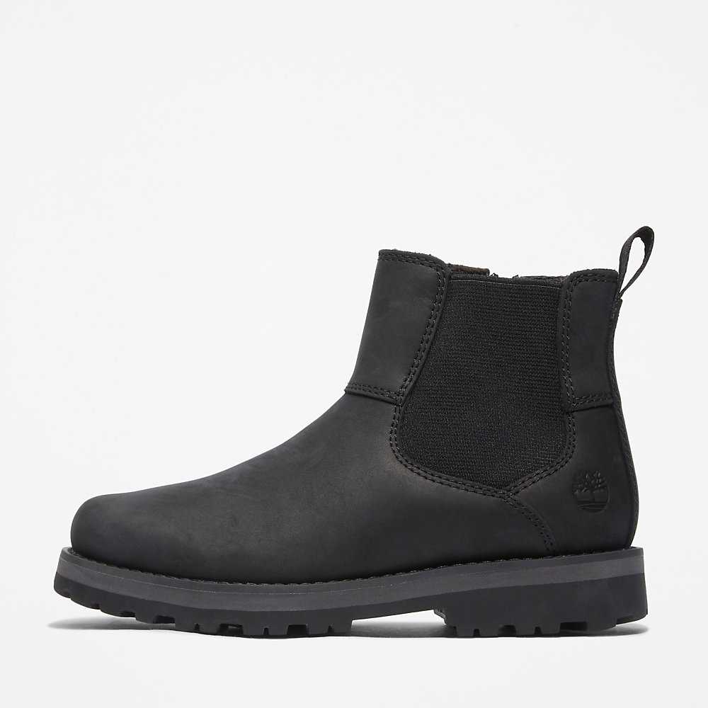 Kids' Timberland Courma Chelsea Boots Black | UAE-4219541