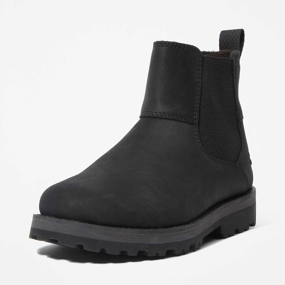 Kids' Timberland Courma Chelsea Boots Black | UAE-4219541