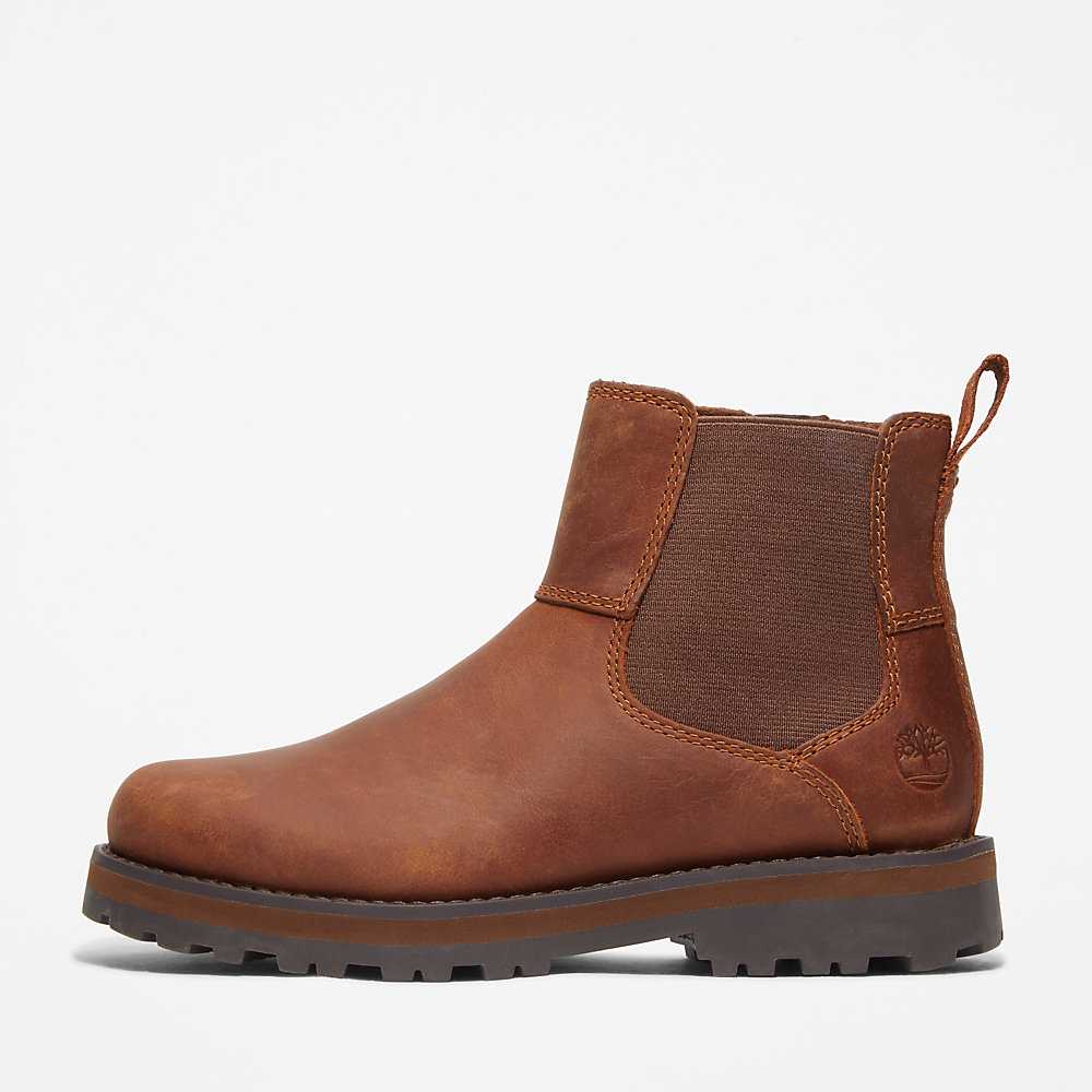 Kids' Timberland Courma Chelsea Boots Brown | UAE-4219539