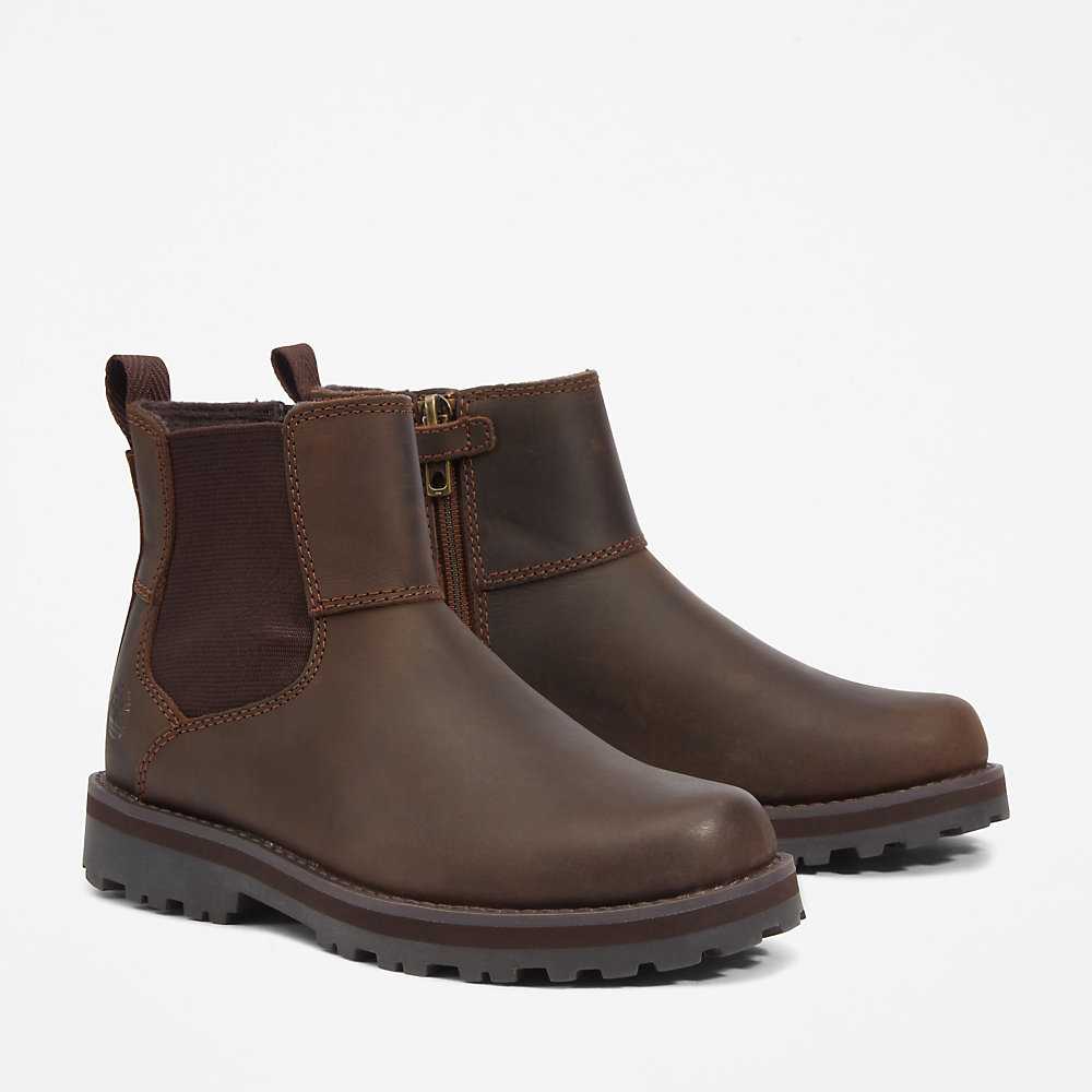 Kids' Timberland Courma Chelsea Boots Brown | UAE-4219540