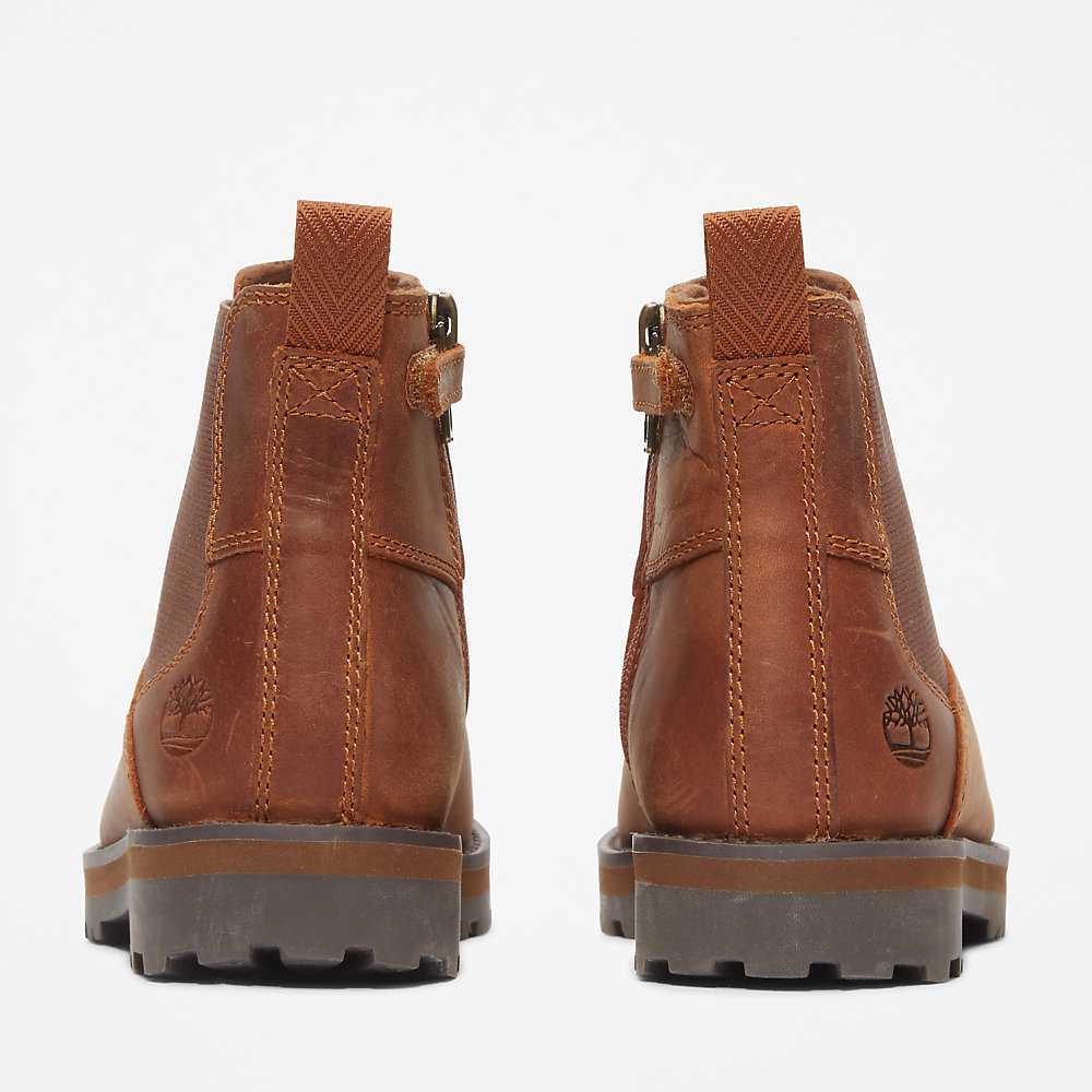 Kids' Timberland Courma Chelsea Boots Brown | UAE-4219565