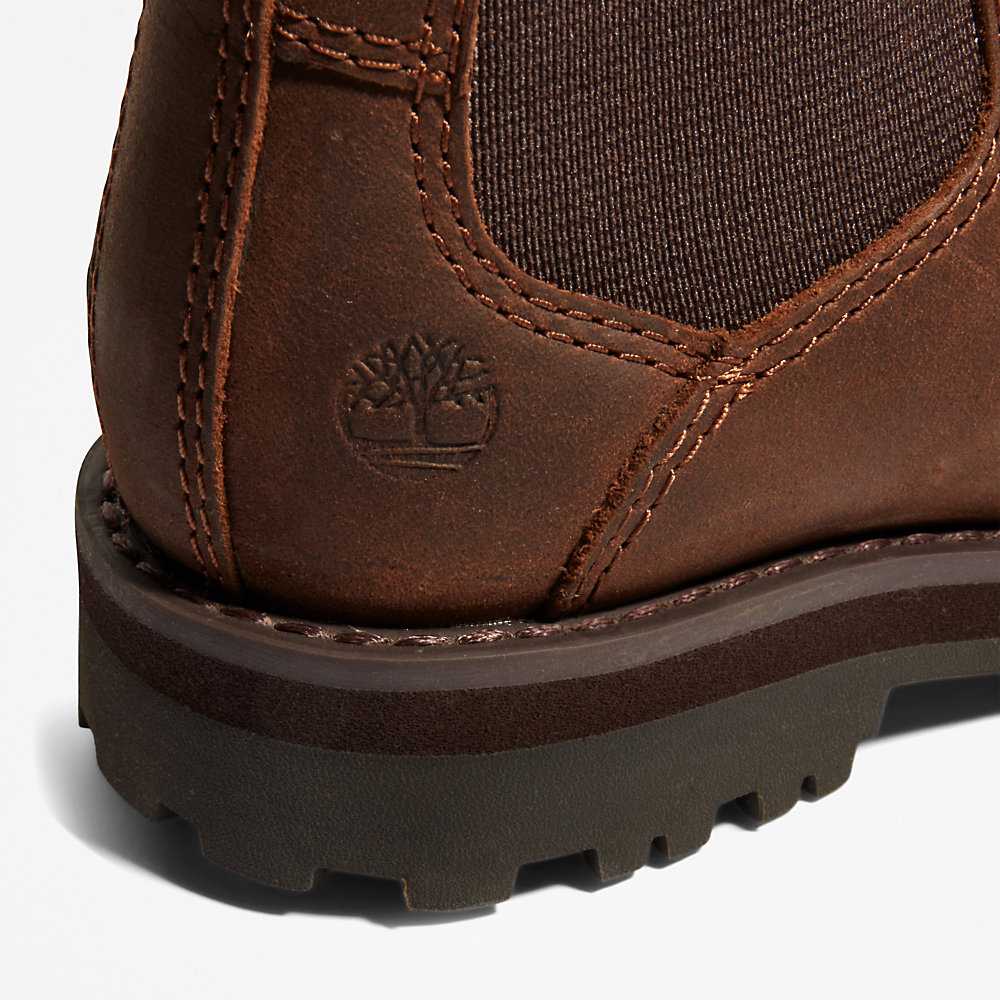 Kids' Timberland Courma Chelsea Boots Dark Brown | UAE-4219550