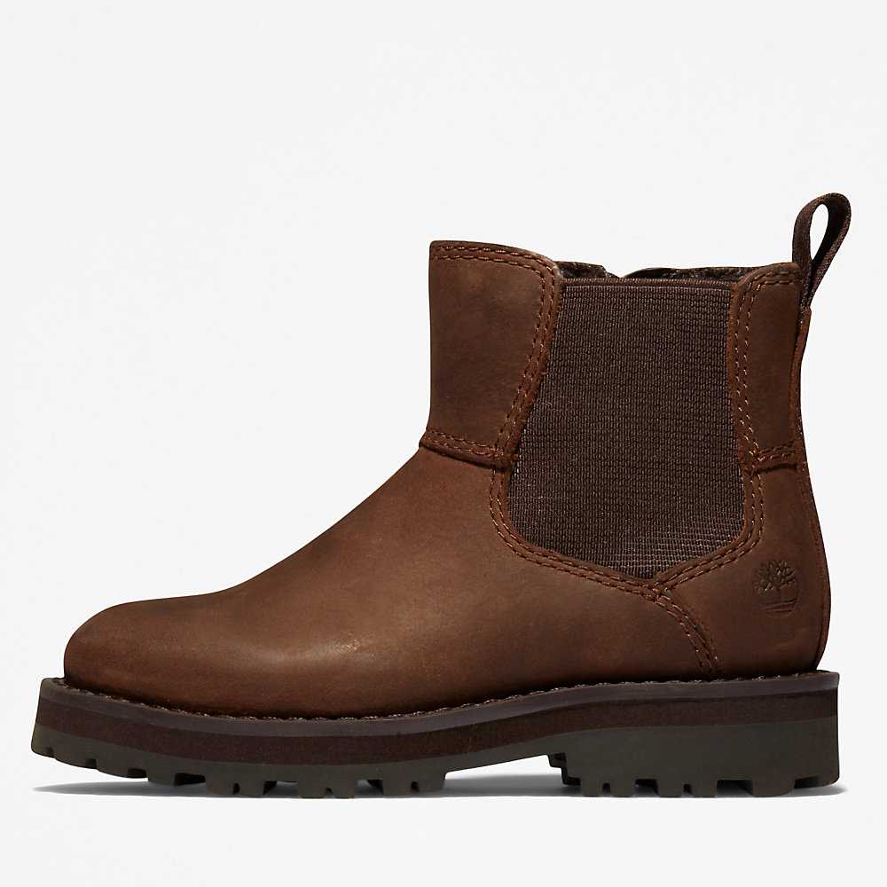 Kids' Timberland Courma Chelsea Boots Dark Brown | UAE-4219550