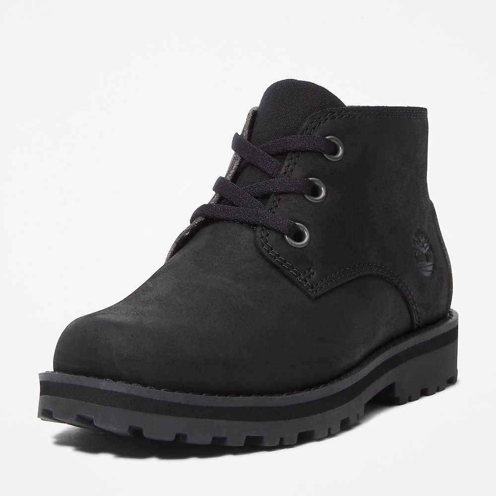 Kids' Timberland Courma Chukka Boots Black | UAE-4219553