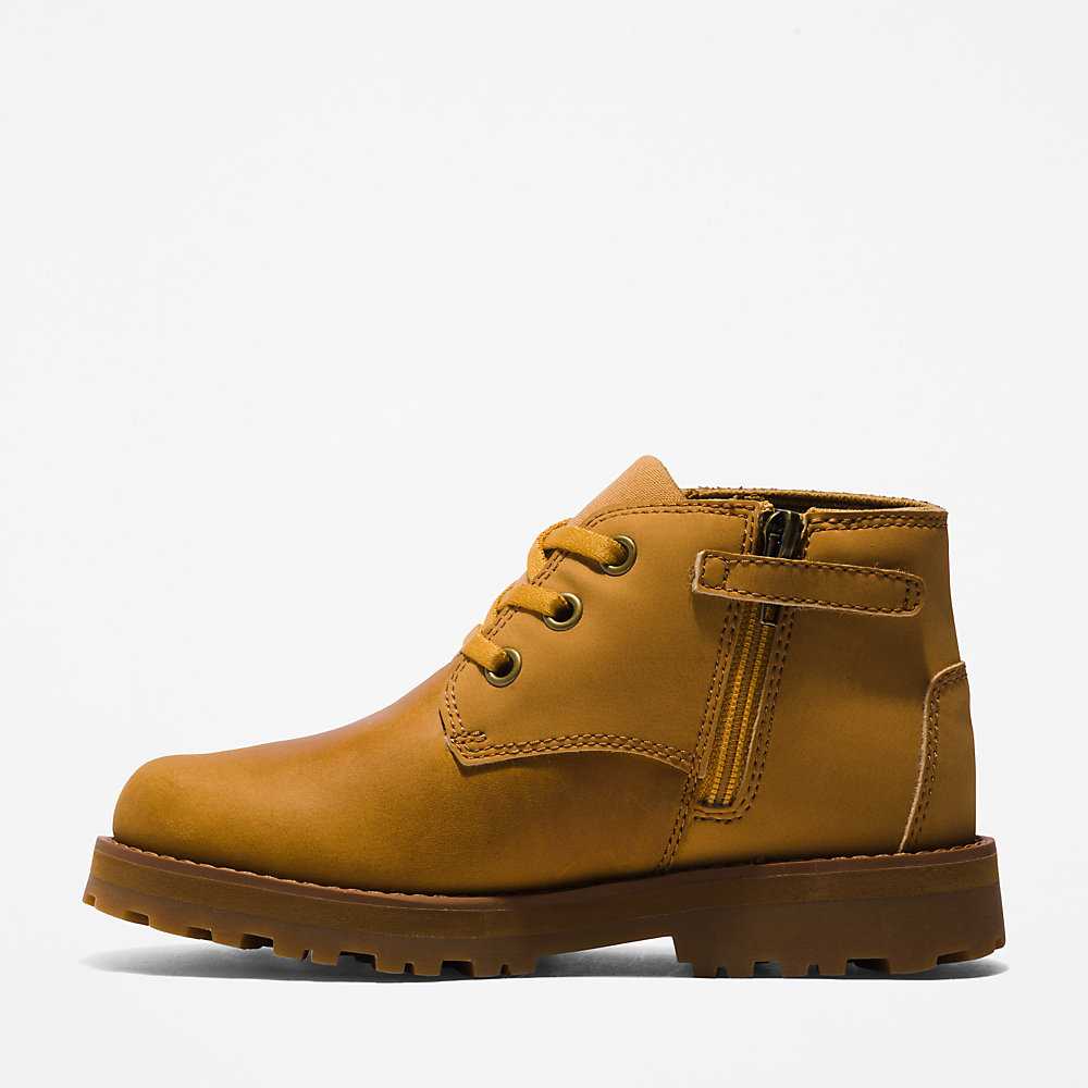 Kids' Timberland Courma Chukka Boots Light Brown | UAE-4219552