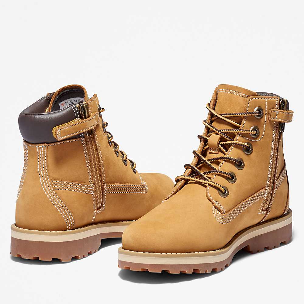 Kids' Timberland Courma Waterproof Boots Yellow | UAE-4219523