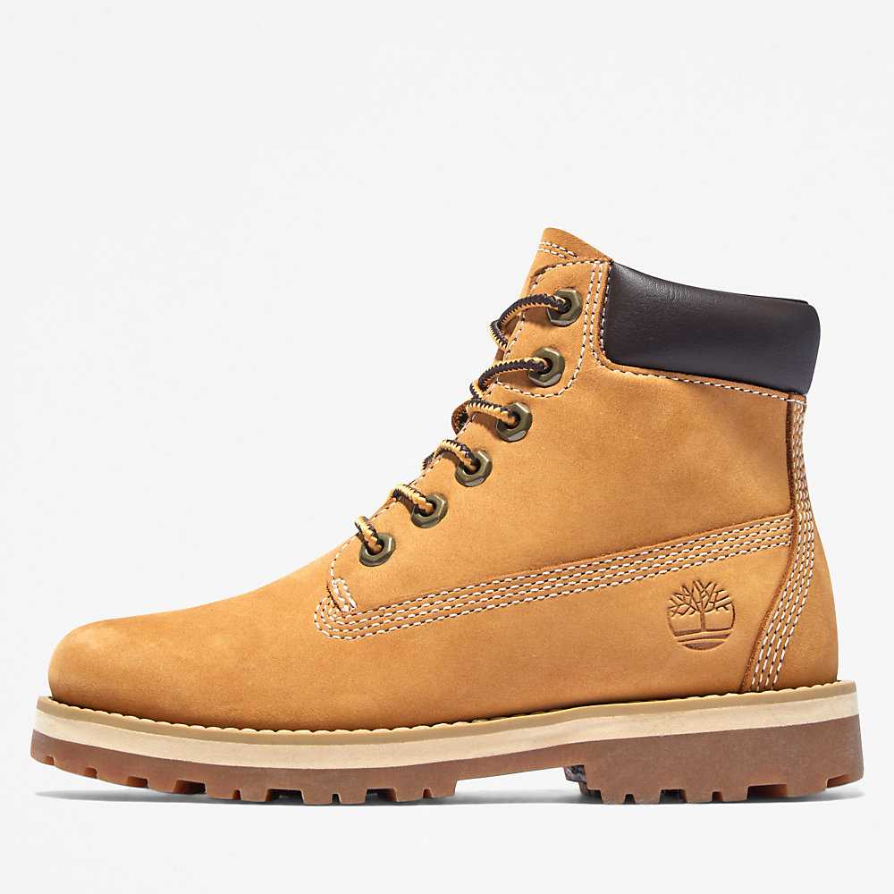 Kids' Timberland Courma Waterproof Boots Yellow | UAE-4219523