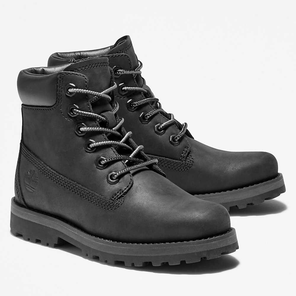 Kids' Timberland Courma Waterproof Boots Black | UAE-4219524