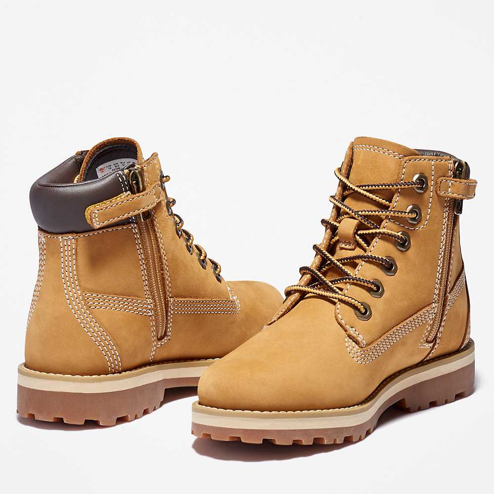 Kids' Timberland Courma Waterproof Boots Yellow | UAE-4219527