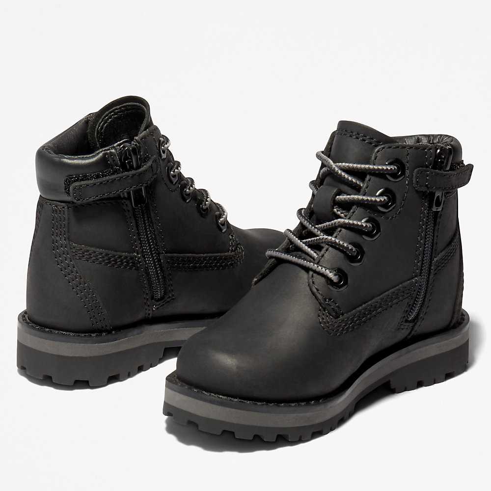 Kids' Timberland Courma Waterproof Boots Black | UAE-4219529