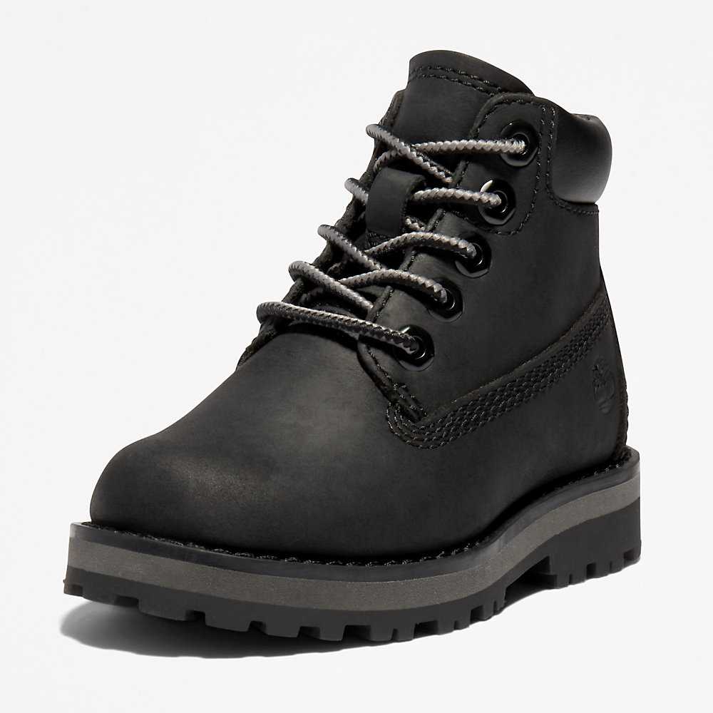 Kids' Timberland Courma Waterproof Boots Black | UAE-4219529