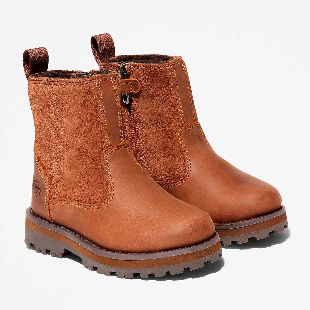 Kids' Timberland Courma Waterproof Boots Brown | UAE-4219536