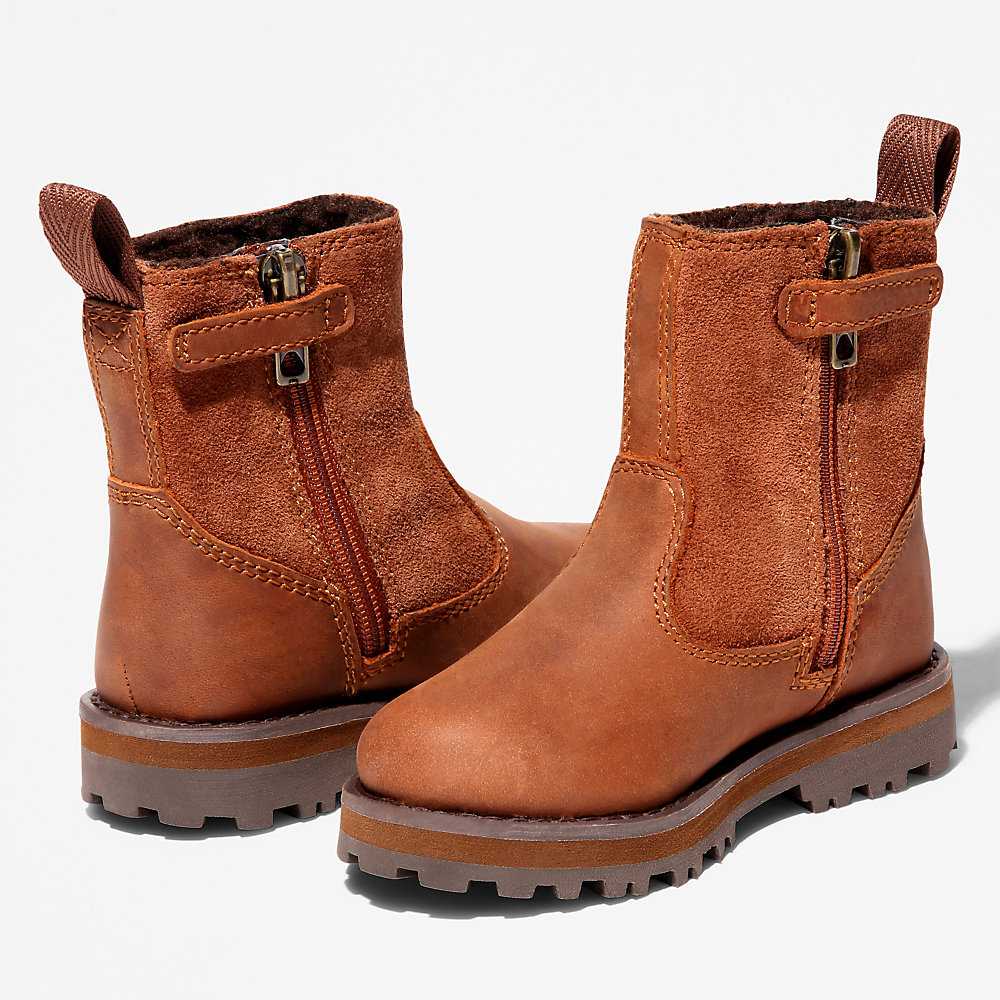 Kids' Timberland Courma Waterproof Boots Brown | UAE-4219536