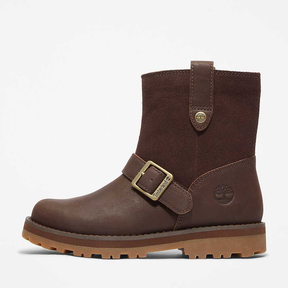 Kids' Timberland Courma Winter Boots Dark Brown | UAE-4219558