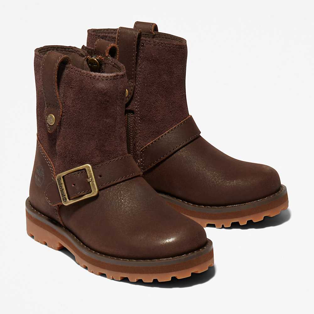 Kids' Timberland Courma Winter Boots Dark Brown | UAE-4219576