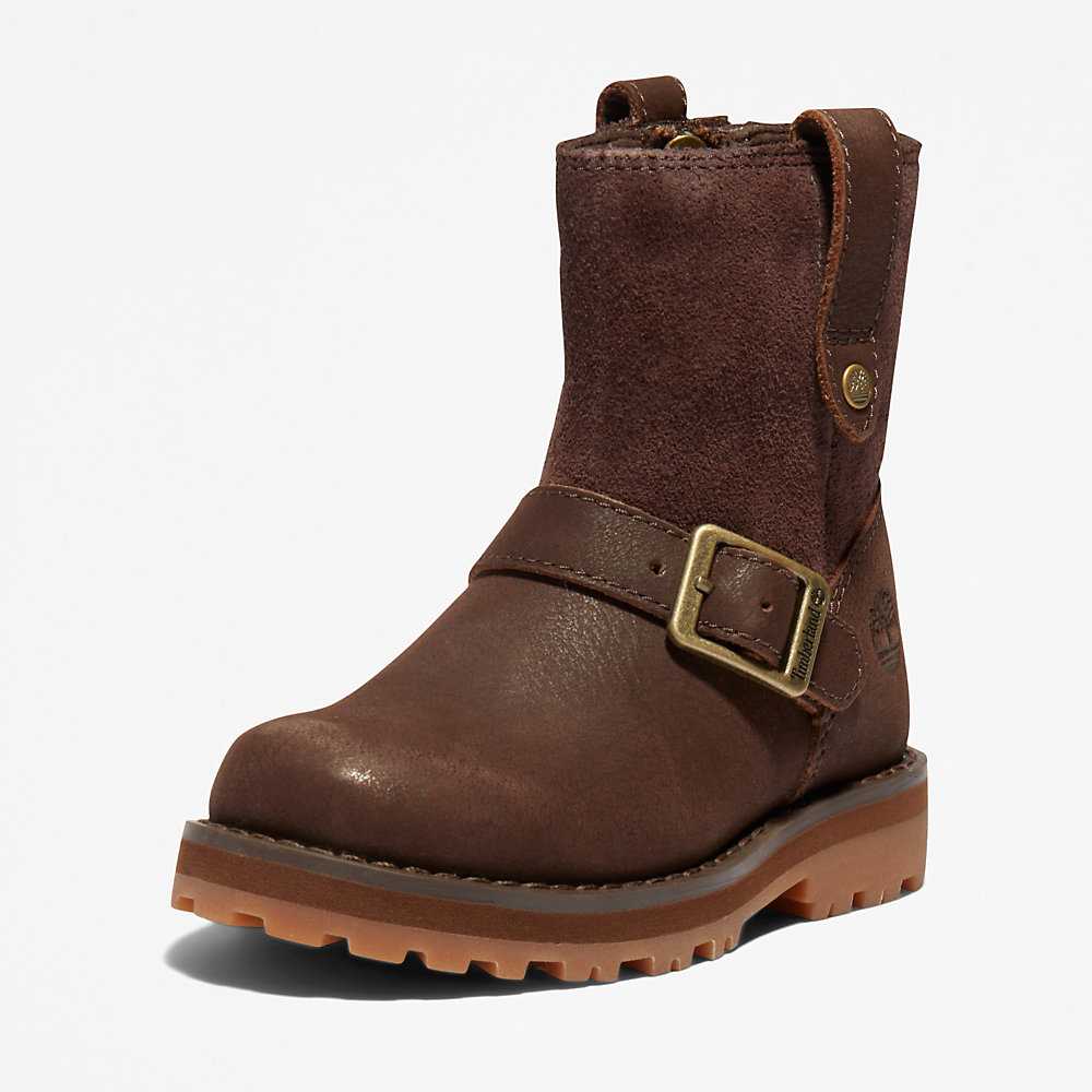 Kids' Timberland Courma Winter Boots Dark Brown | UAE-4219576