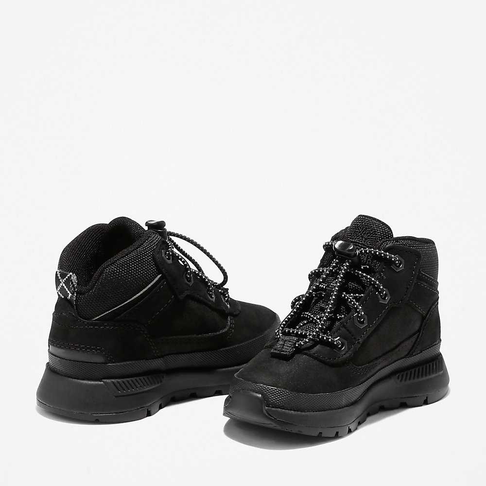 Kids' Timberland Field Trekker Hiking Boots Black | UAE-4219507