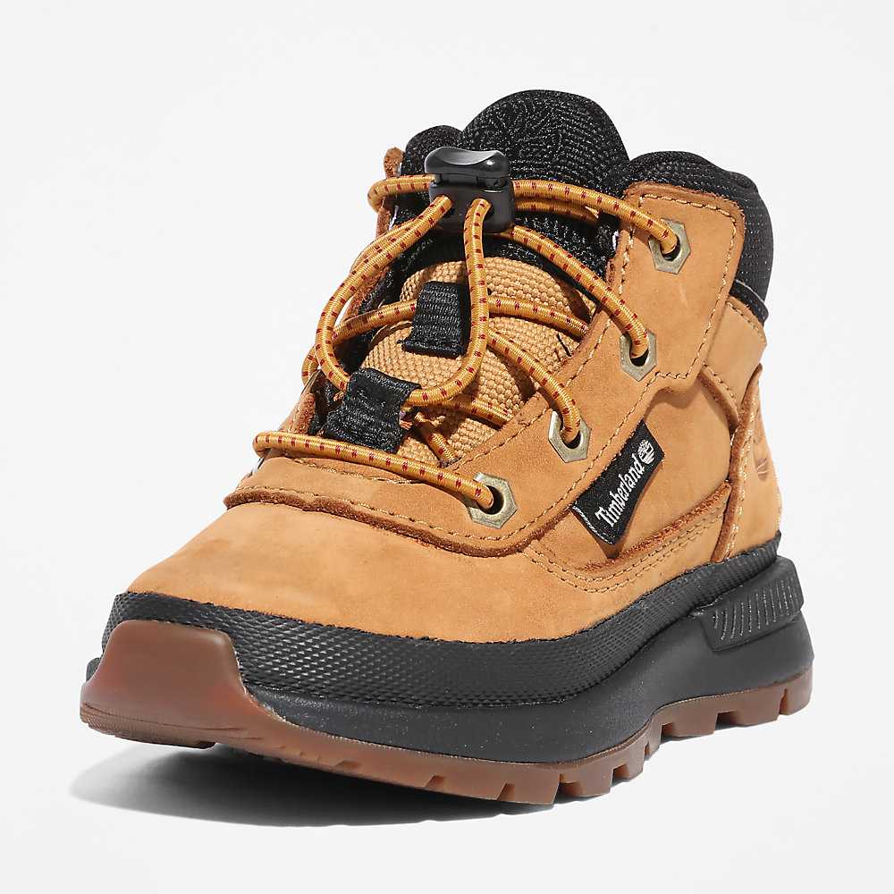 Kids' Timberland Field Trekker Hiking Boots Yellow | UAE-4219508