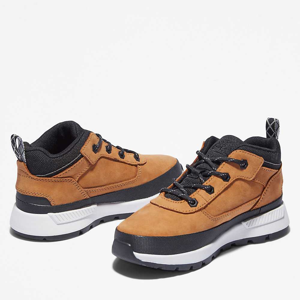 Kids' Timberland Field Trekker Sneakers Yellow | UAE-4219513