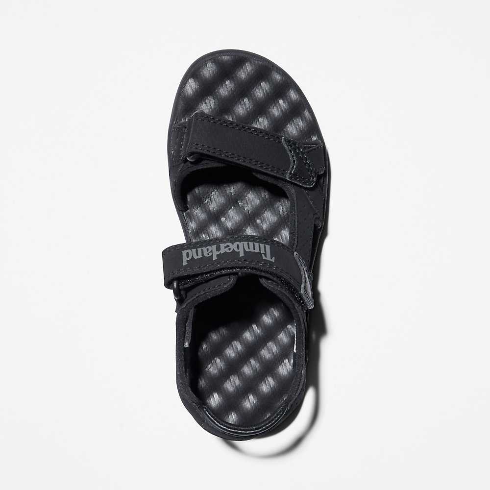 Kids' Timberland Perkins Row Sandals Black | UAE-5392416