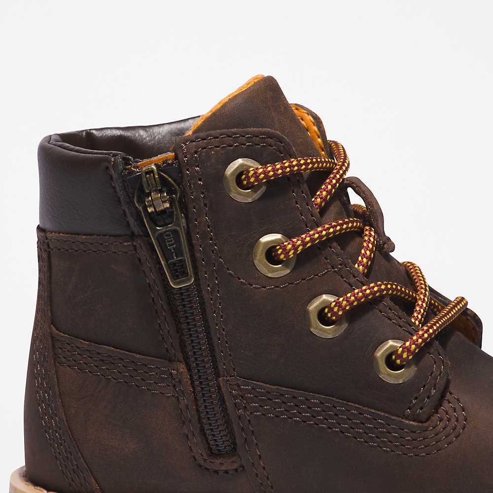 Kids' Timberland Pokey Pine Waterproof Boots Dark Brown | UAE-4219642