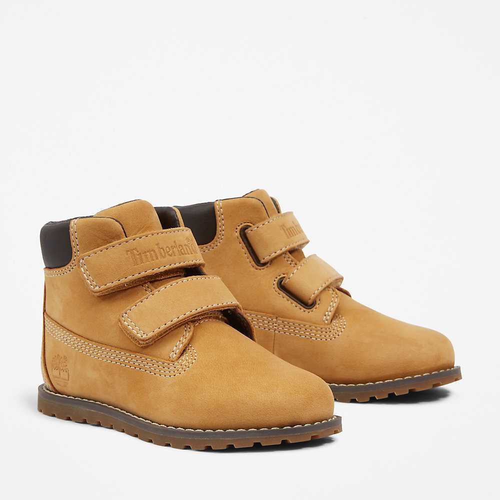 Kids' Timberland Pokey Pine Winter Boots Yellow | UAE-4219627