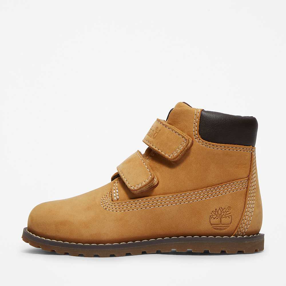 Kids' Timberland Pokey Pine Winter Boots Yellow | UAE-4219627