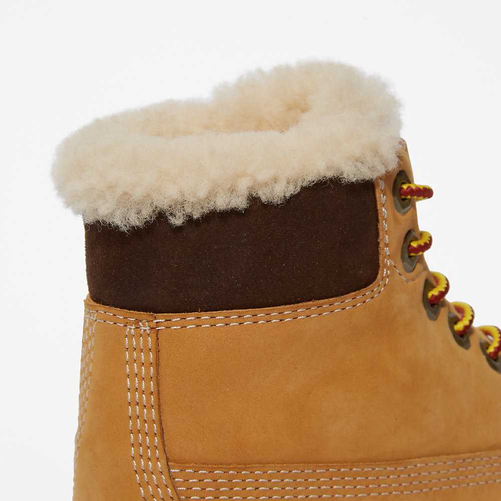 Kids' Timberland Premium® 6 Inch Winter Boots Yellow | UAE-4219618