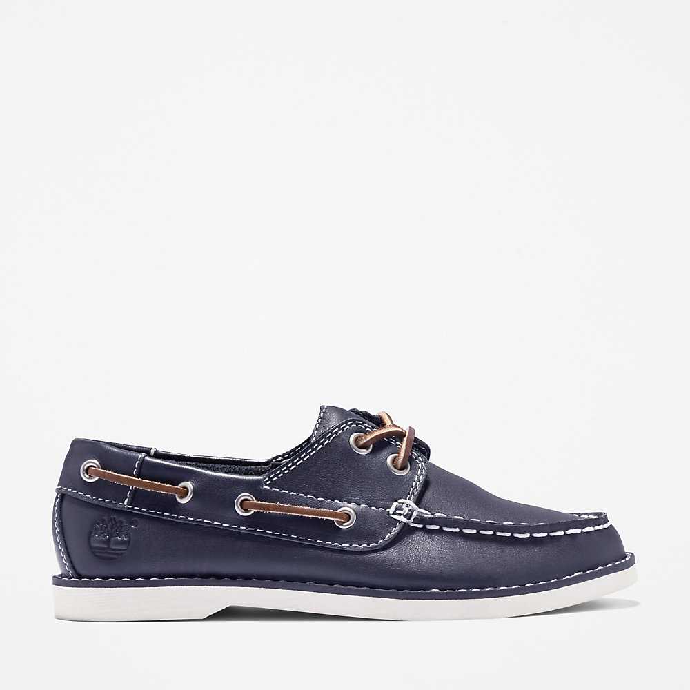 Kids\' Timberland Seabury Boat Shoes Navy | UAE-4219652