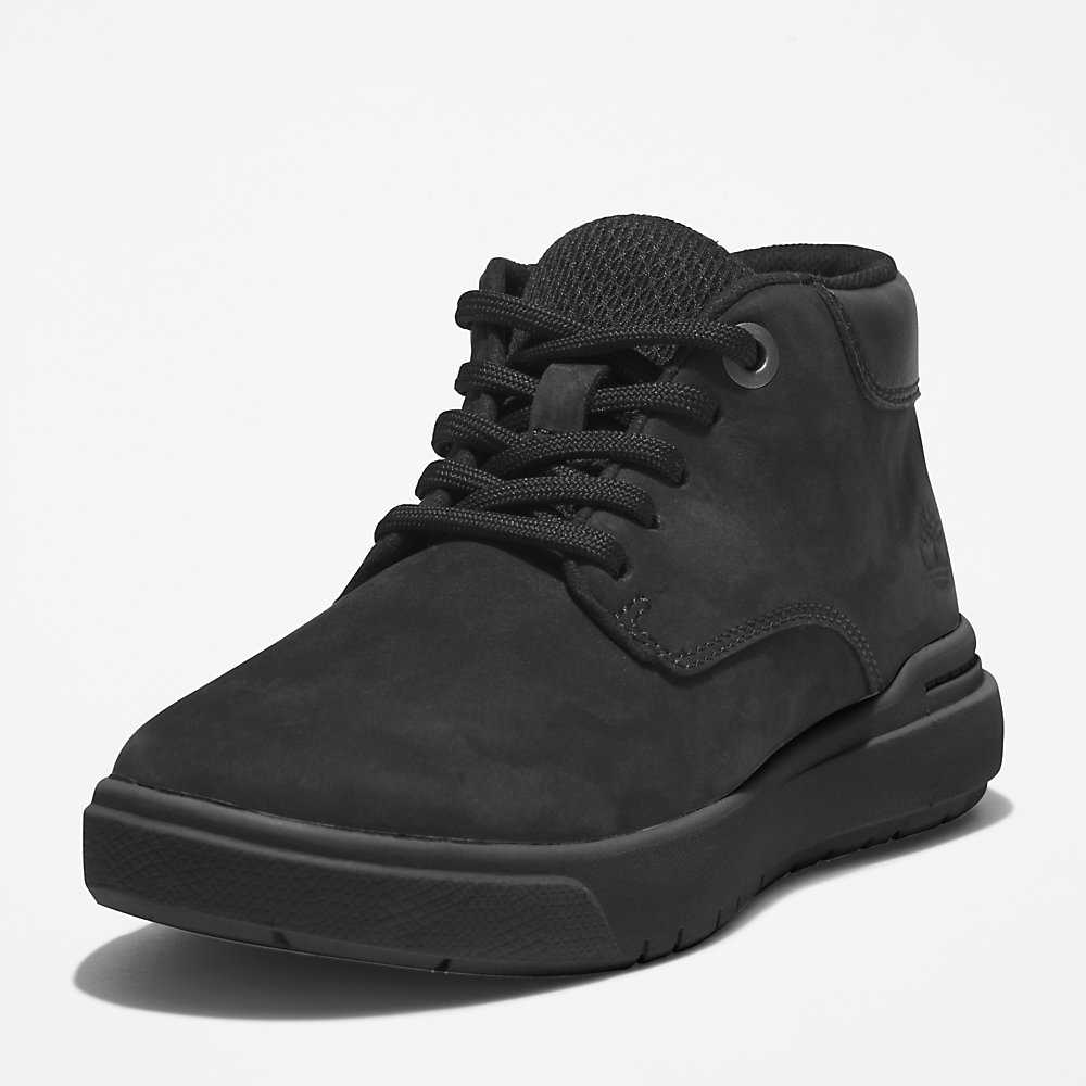 Kids' Timberland Seneca Bay Chukka Boots Black | UAE-4219517