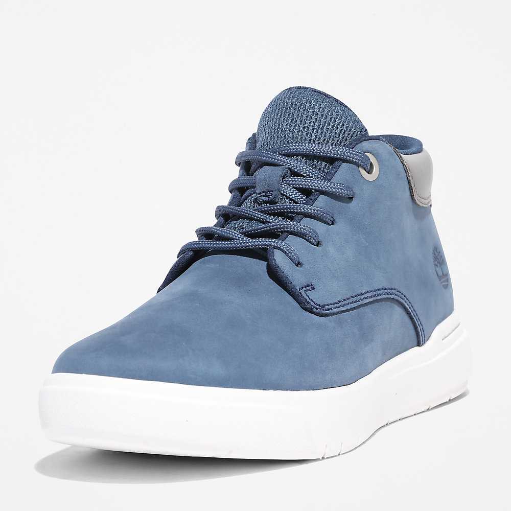 Kids' Timberland Seneca Bay Chukka Boots Dark Blue | UAE-4219596