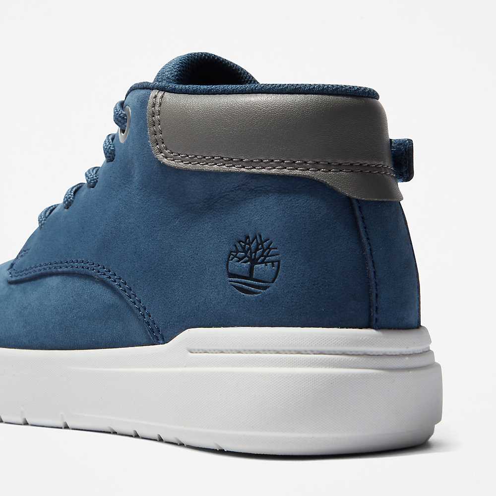 Kids' Timberland Seneca Bay Chukka Boots Dark Blue | UAE-4219597