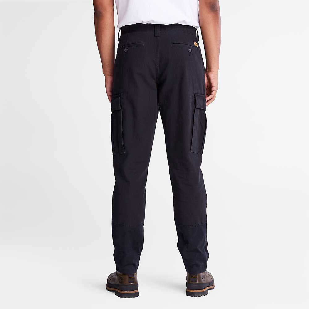 Men's Timberland 6 Pocket Cargo Pants Black | UAE-2648907