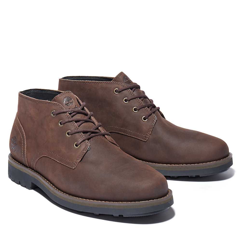 Men's Timberland Alden Brook Chukka Boots Dark Brown | UAE-2316780