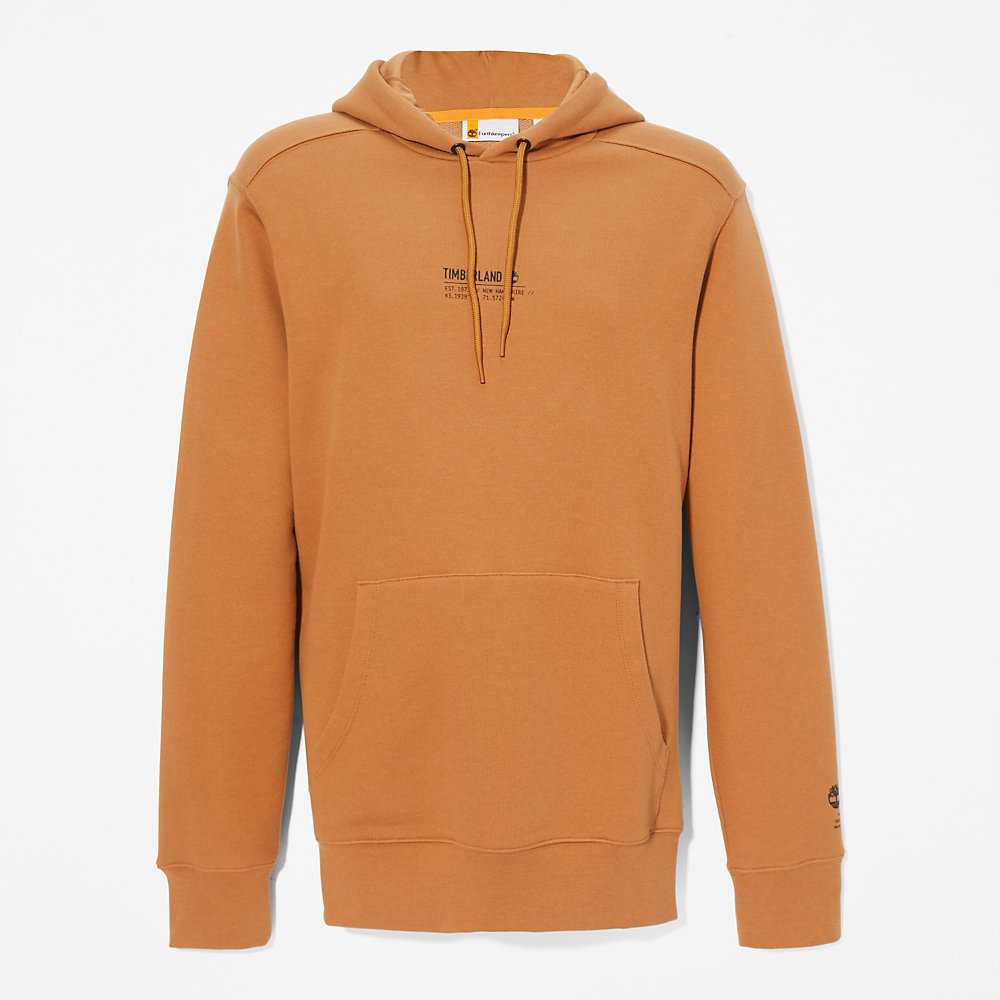 Men's Timberland All Gender Luxe Comfort Essentials Refibra™ Hoodie Light Brown | UAE-0271948