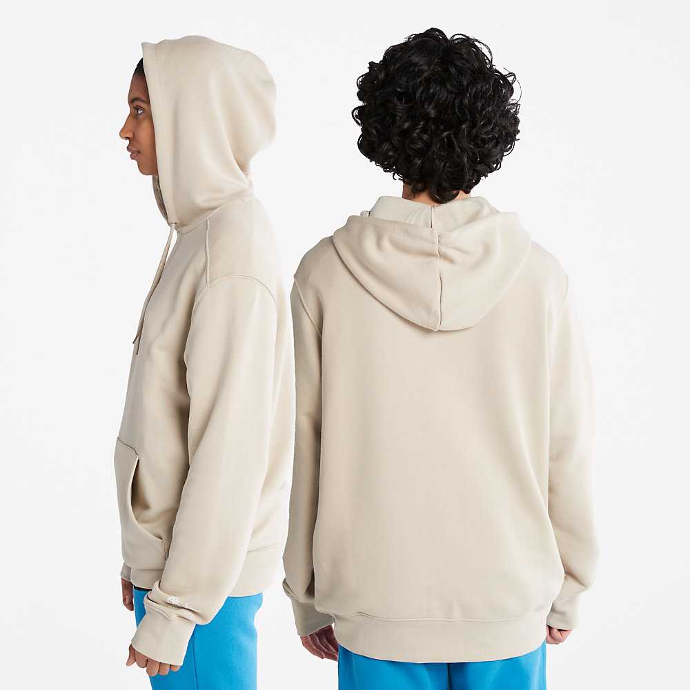 Men's Timberland All Gender Luxe Comfort Essentials Refibra™ Hoodie Light Grey | UAE-8209351