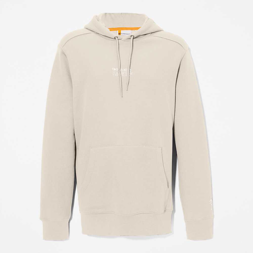 Men's Timberland All Gender Luxe Comfort Essentials Refibra™ Hoodie Light Grey | UAE-8209351