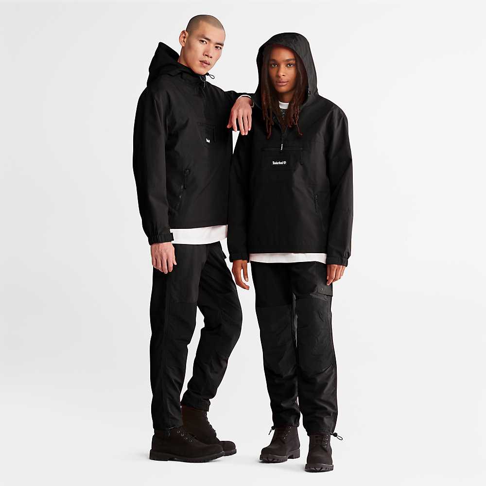 Men's Timberland All Gender Outdoor Archive Windbreaker Black | UAE-1856940