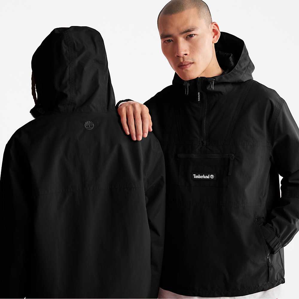 Men's Timberland All Gender Outdoor Archive Windbreaker Black | UAE-1856940