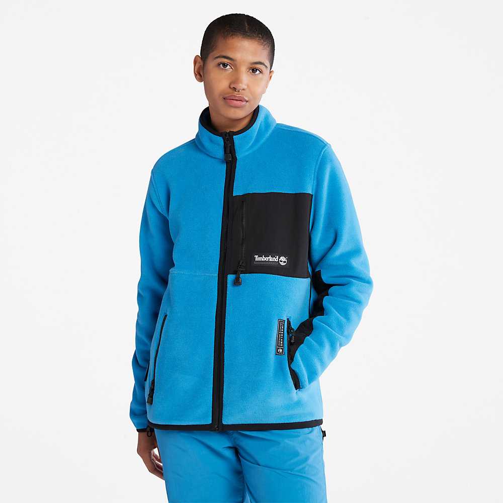 Men's Timberland All Gender Polartec® Fleece Jackets Blue | UAE-9731680