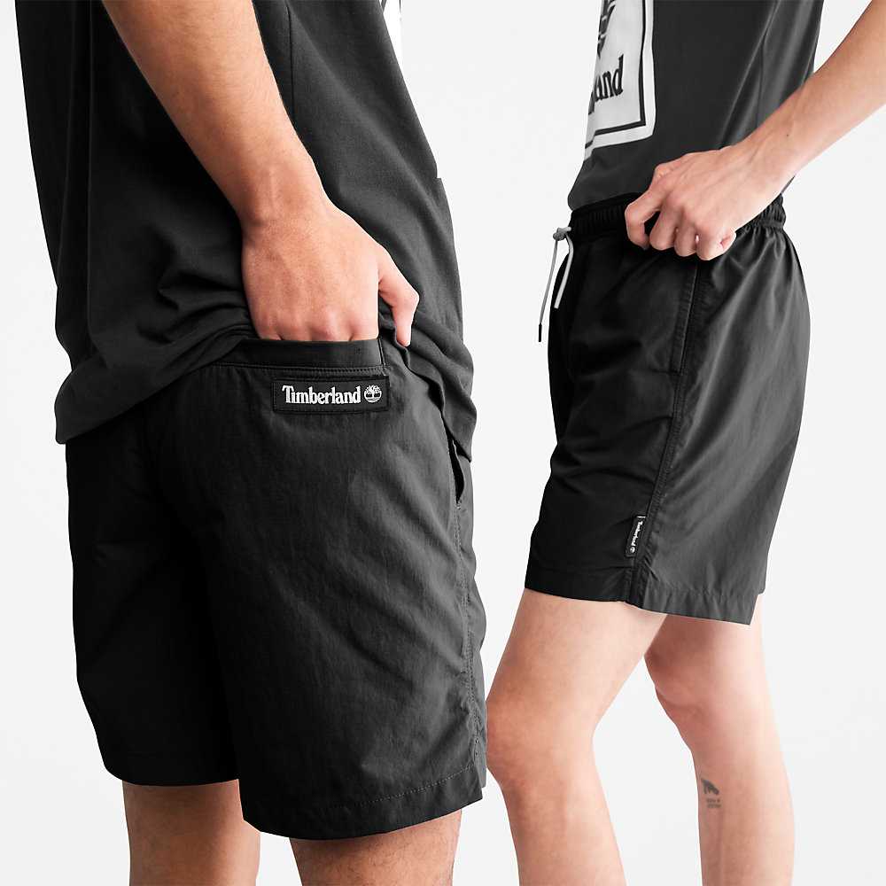 Men's Timberland All Gender Shorts Black | UAE-0439178