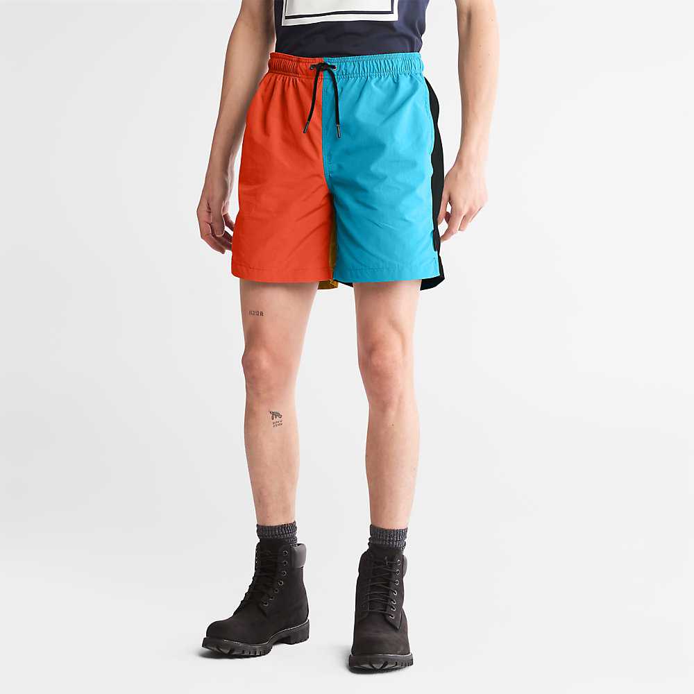 Men's Timberland All Gender Shorts Orange | UAE-8654217