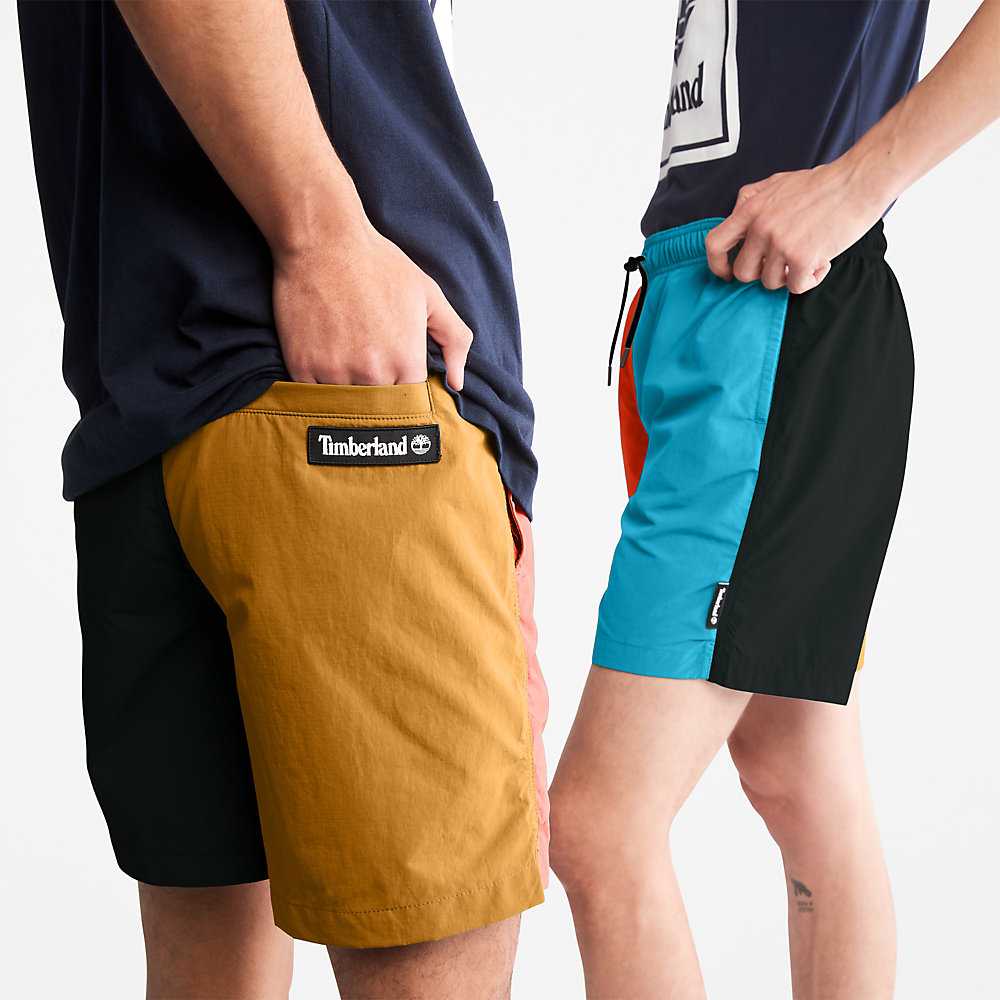 Men's Timberland All Gender Shorts Orange | UAE-8654217